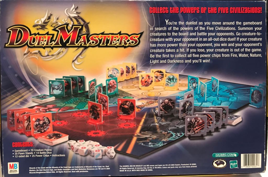 Duel Masters: Battle of the Creatures Board Game  (2-5) board game collectible [Barcode 076930420317] - Main Image 2