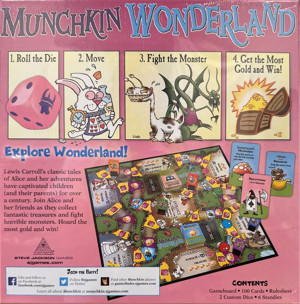 Munchkin: Wonderland  (2-6) board game collectible [Barcode 091037863089] - Main Image 2