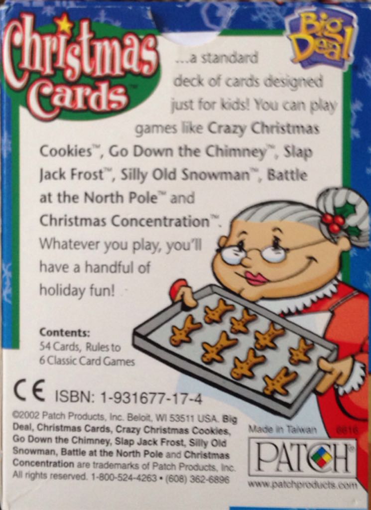 Christmas Cards  (2+) board game collectible [Barcode 093514066167] - Main Image 2