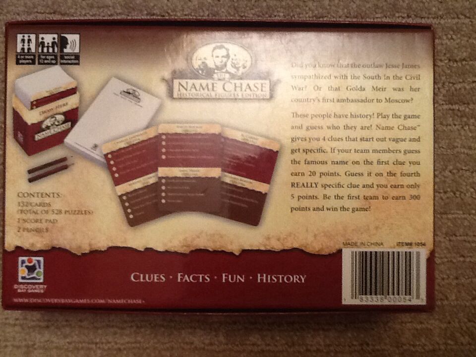 Name Chase  (4+) board game collectible [Barcode 183338000543] - Main Image 2
