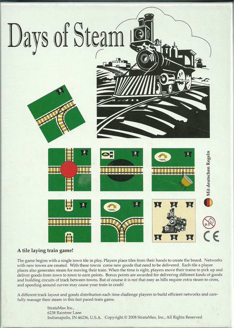 Days Of Steam  (2-4) board game collectible [Barcode 263010186205] - Main Image 2