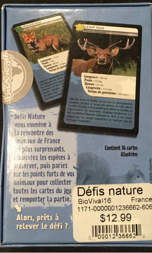 Defis Nature France - BIOVIVA - NEUF  board game collectible [Barcode 3569160282529] - Main Image 2