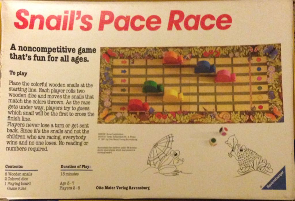 Snail’s Pace Race  (2-6) board game collectible [Barcode 4005556002252] - Main Image 2