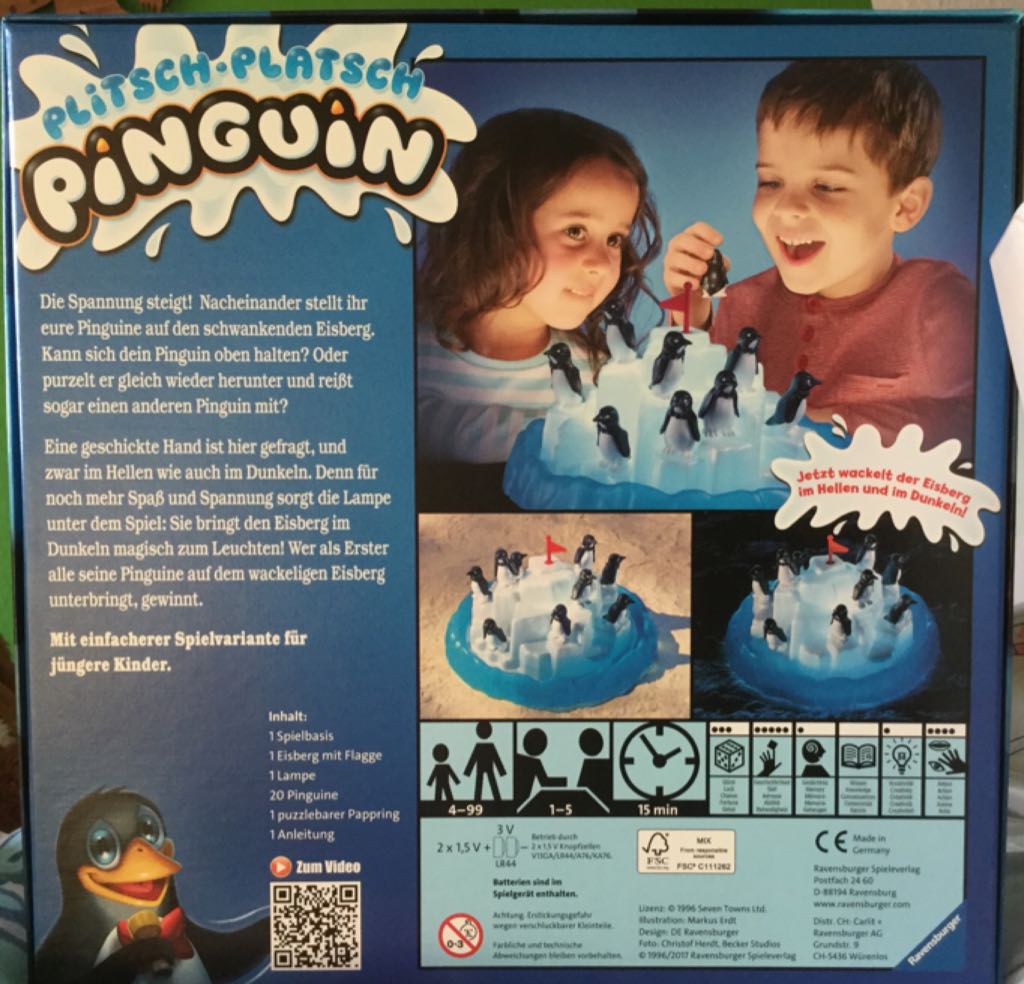 Plitsch Platsch Pinguin  (1-5) board game collectible [Barcode 4005556213252] - Main Image 2