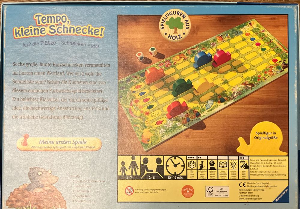 Tempo, kleine Schnecke  (2-6) board game collectible [Barcode 4005556214204] - Main Image 2
