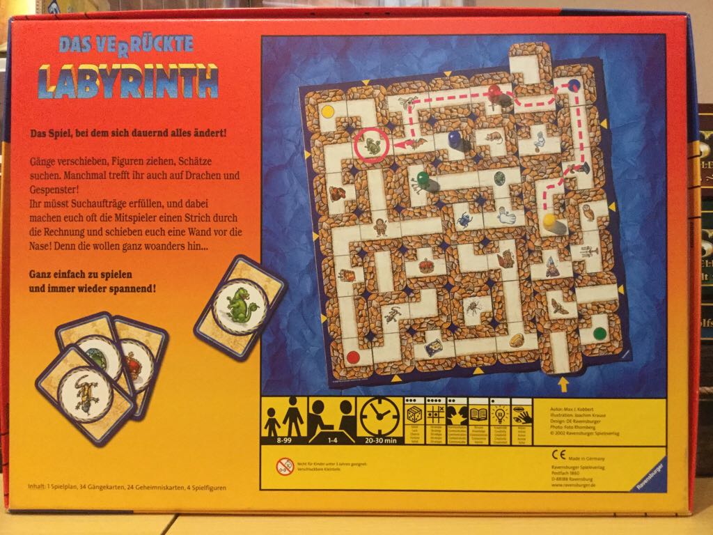 Das verrückte Labyrinth  (1-4) board game collectible [Barcode 4005556263042] - Main Image 2