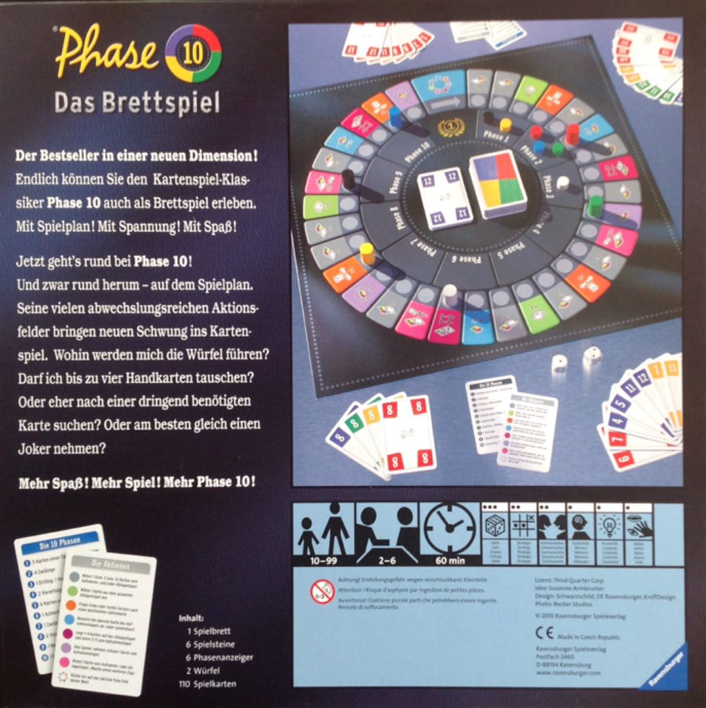 Phase 10 - Das Brettspiel  (2-6) board game collectible [Barcode 4005556272266] - Main Image 2