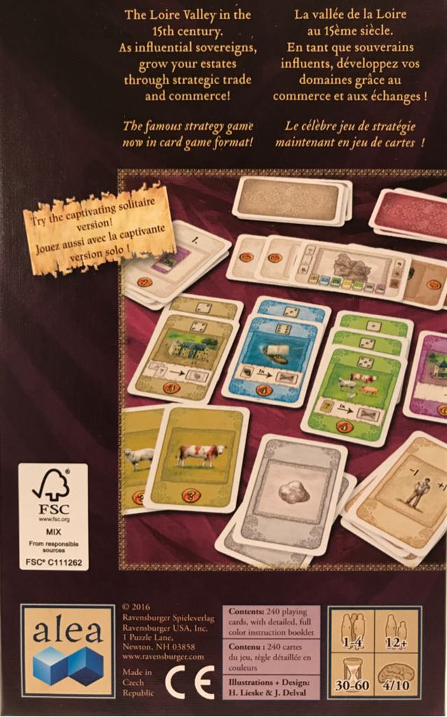The Castles Of Burgundy - The Card Game  (1 2 3 4 Players) board game collectible [Barcode 4005556815036] - Main Image 2