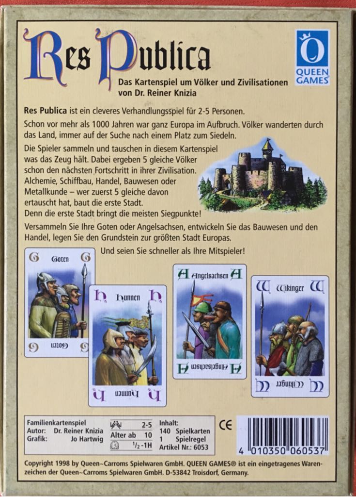 Res Publica  (2-5) board game collectible [Barcode 4010350060537] - Main Image 2