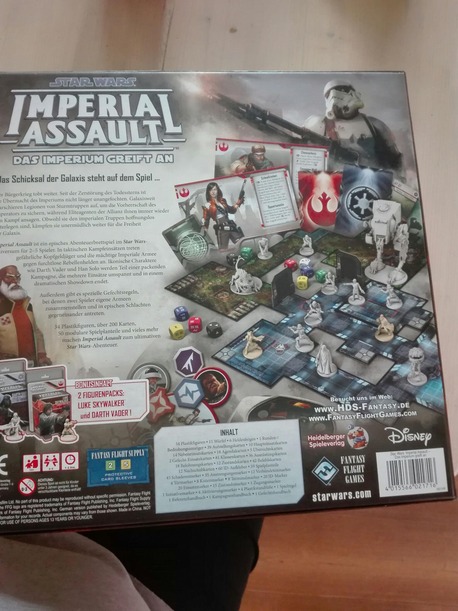Star Wars: Imperial Assault - Das Imperium Greift An Deutsch  (2-5) board game collectible [Barcode 4015566021716] - Main Image 2