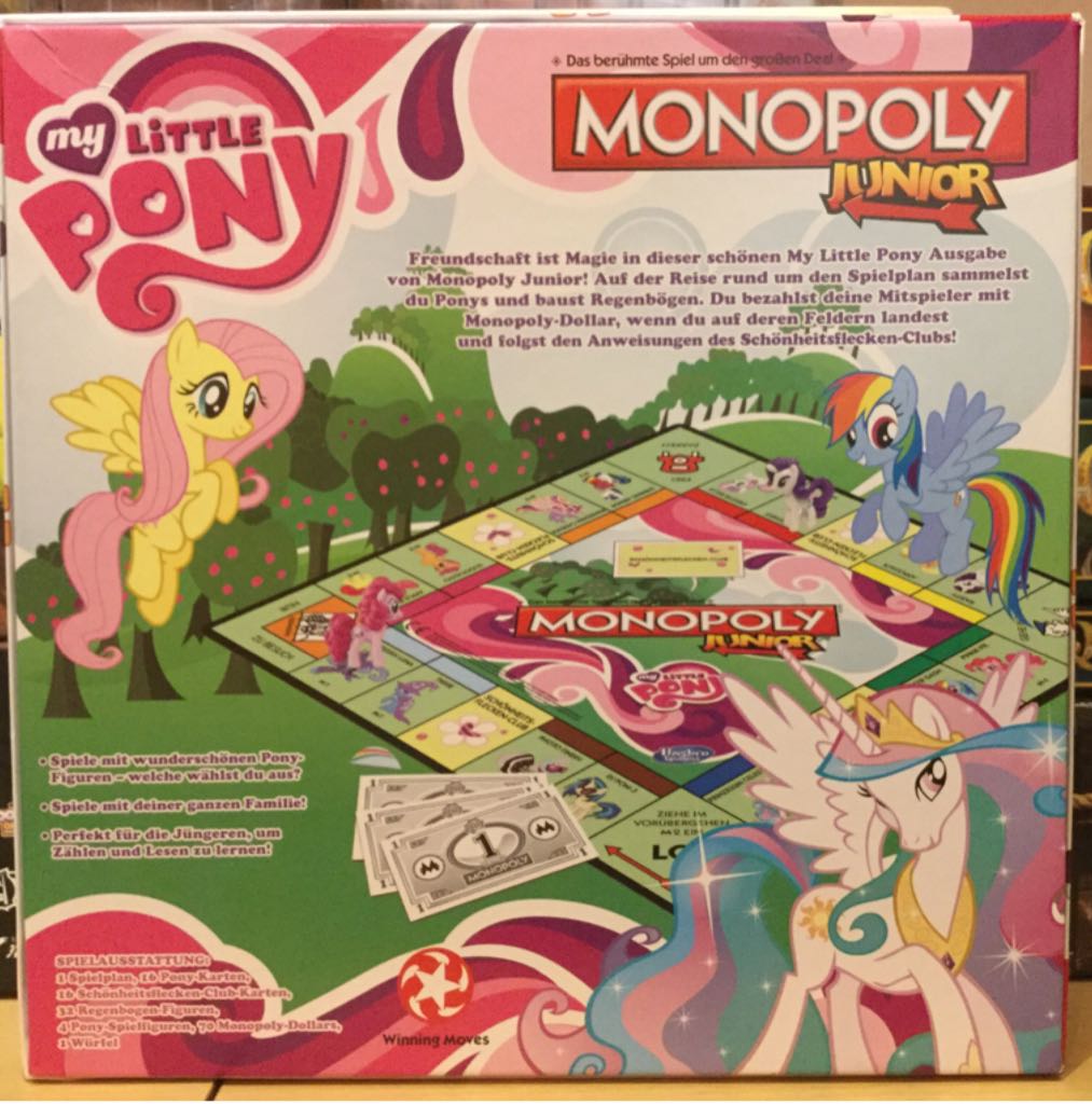 Monopoly Junior: My little Pony  (2-4) board game collectible [Barcode 4035576044406] - Main Image 2