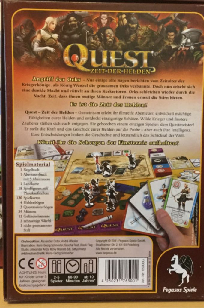 Quest: Angriff der Orks  (2-9) board game collectible [Barcode 4250231765001] - Main Image 2