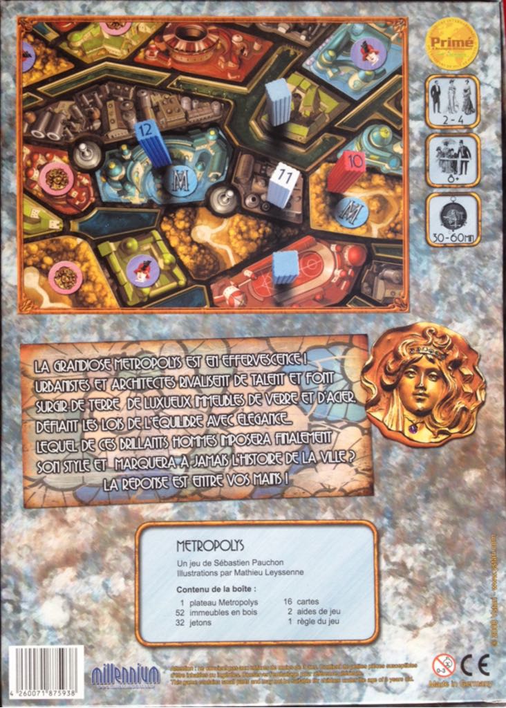 Metropolis  (2-4) board game collectible [Barcode 4260071875938] - Main Image 2
