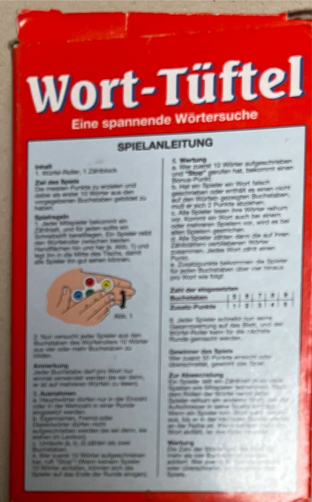 Wort-Tüftel  (2-99) board game collectible [Barcode 5010994375003] - Main Image 2