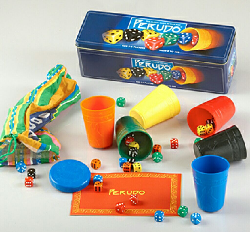 Perudo Family Dice Gameliar Dice Complete Dice Of The Andespaul Lamond VGC  (2-6) board game collectible [Barcode 5012822033703] - Main Image 2