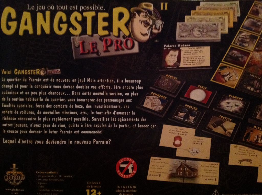 Gangster Le Pro  (2-6) board game collectible [Barcode 620373004506] - Main Image 2