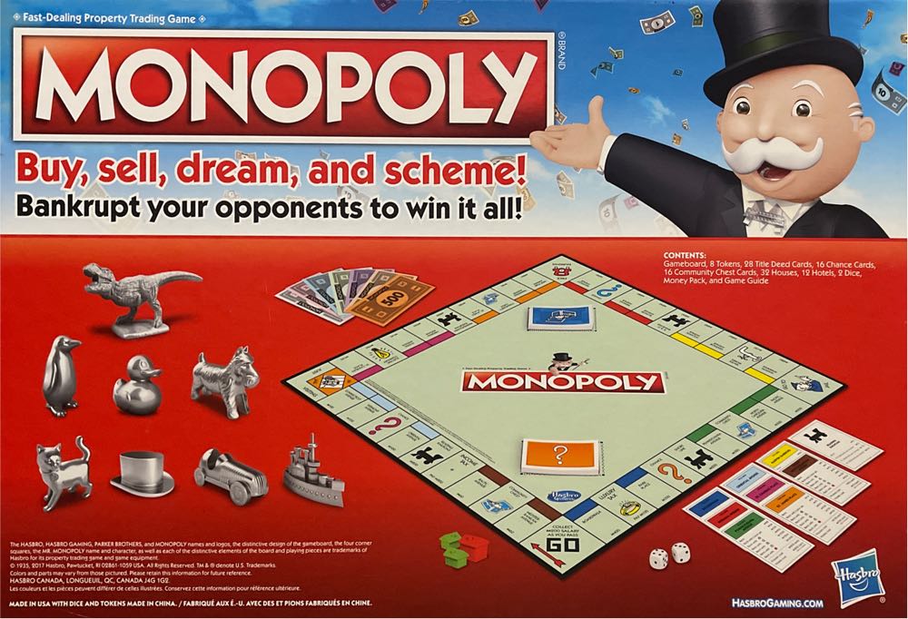 Monopoly  (2-6) board game collectible [Barcode 630509512638] - Main Image 2