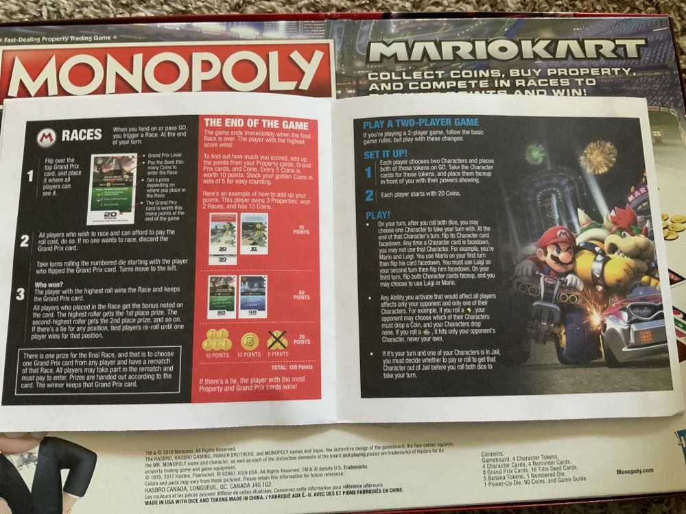 Monopoly Gamer MarioKart  (2-4) board game collectible [Barcode 630509673223] - Main Image 3