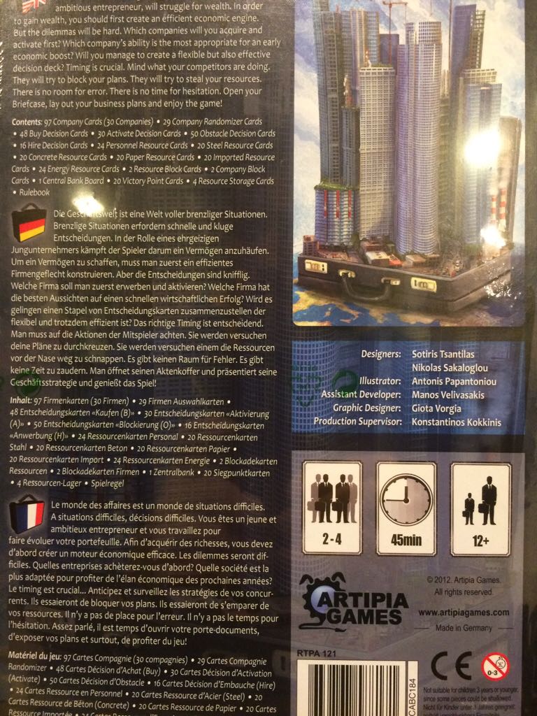 Briefcase  (2-4) board game collectible [Barcode 639767588171] - Main Image 2