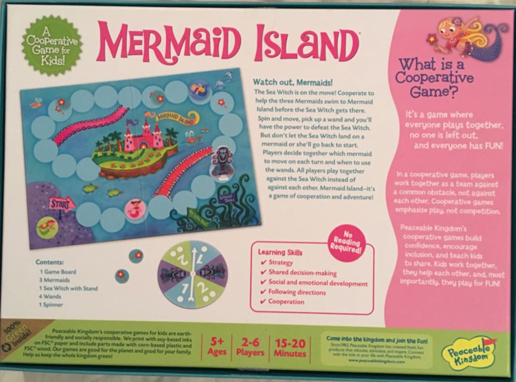 Mermaid Island  (2 to 6) board game collectible [Barcode 643356046775] - Main Image 2