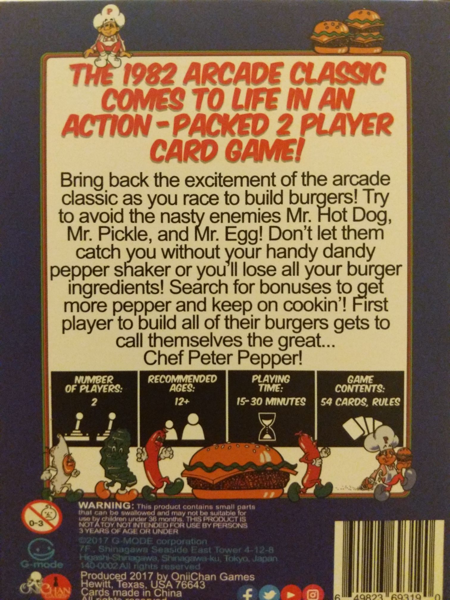 BurgerTime: The Card Game  (2) board game collectible [Barcode 649823693190] - Main Image 2