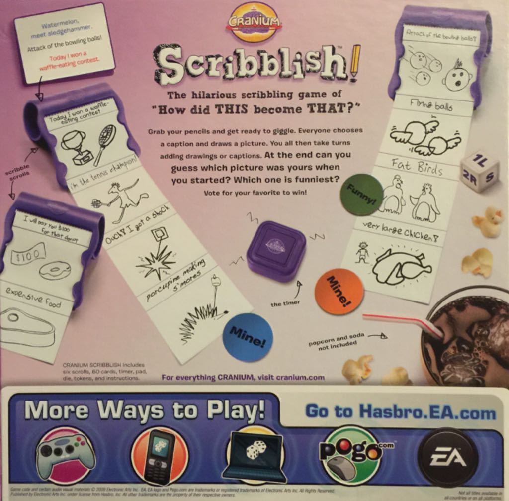 Cranium: Scribblish  (4-6) board game collectible [Barcode 653569511151] - Main Image 2