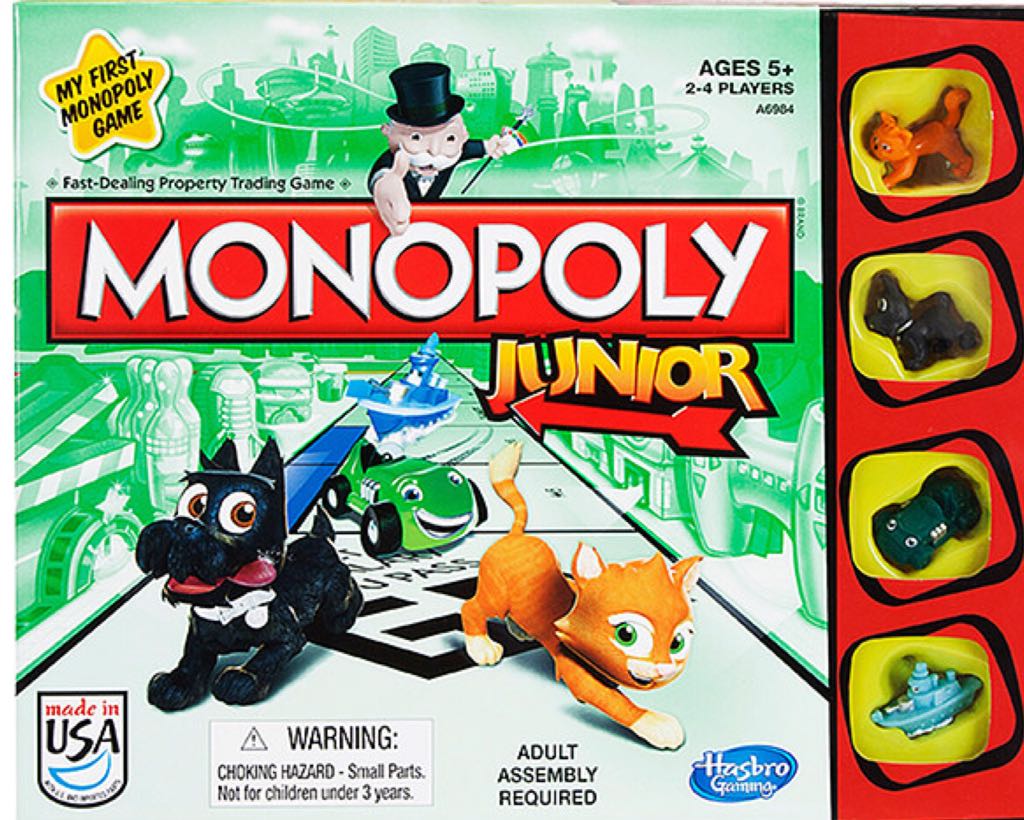 Monopoly: Junior  (2-4) board game collectible [Barcode 653569923190] - Main Image 1