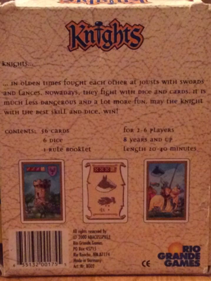 Knights  (2-6) board game collectible [Barcode 655132001755] - Main Image 2