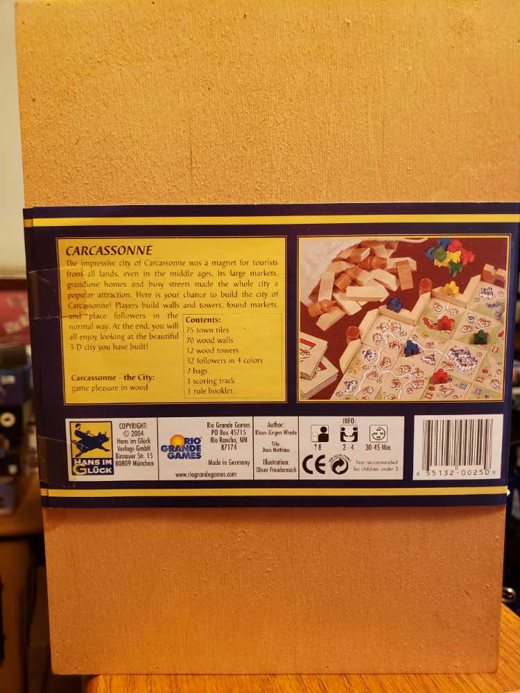 Carcassonne The City  (2-4) board game collectible [Barcode 655132002509] - Main Image 2