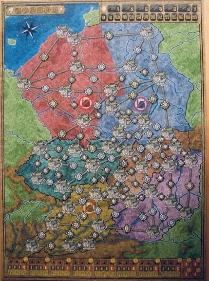 Power Grid Expansion Benelux/Central Europe  (2-6) board game collectible [Barcode 655132003056] - Main Image 4