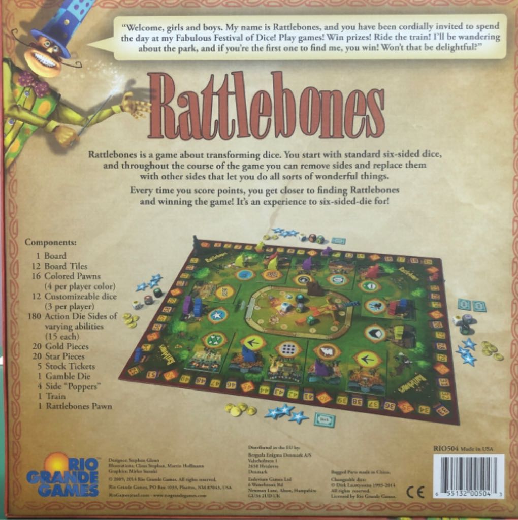Rattlebones  (2-4) board game collectible [Barcode 655132005043] - Main Image 2