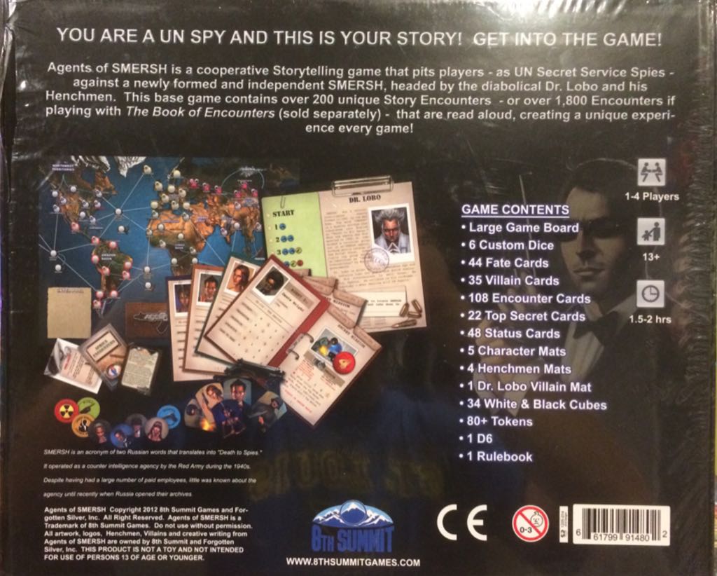 Agents Of Smersh  (1-4 (3)) board game collectible [Barcode 661799914802] - Main Image 2