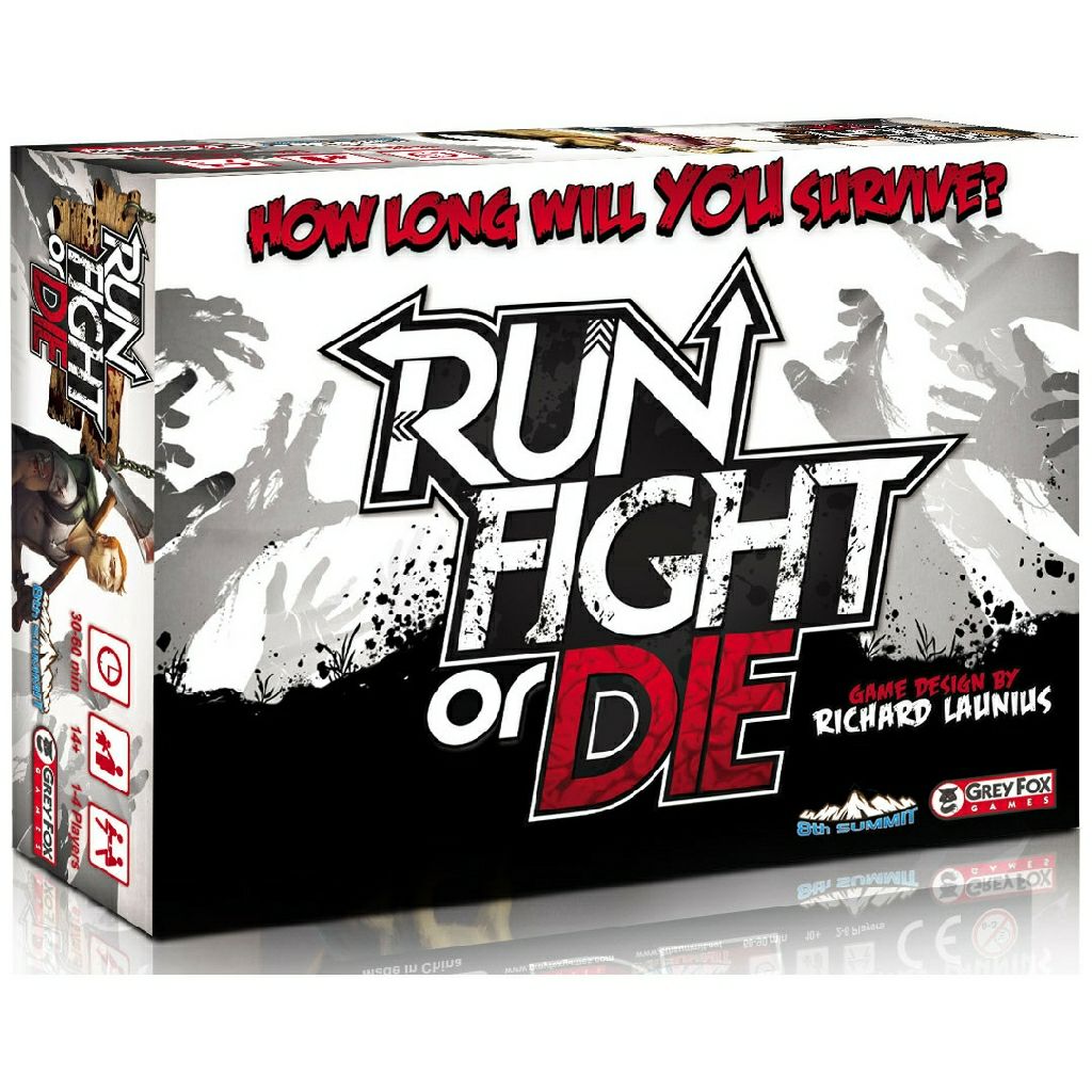 Run Fight or Die  (1-4) board game collectible [Barcode 66779148] - Main Image 1