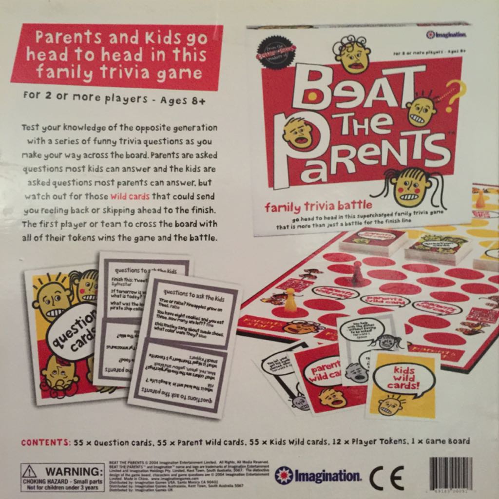 Beat The Parents  (6) board game collectible [Barcode 669165000517] - Main Image 2