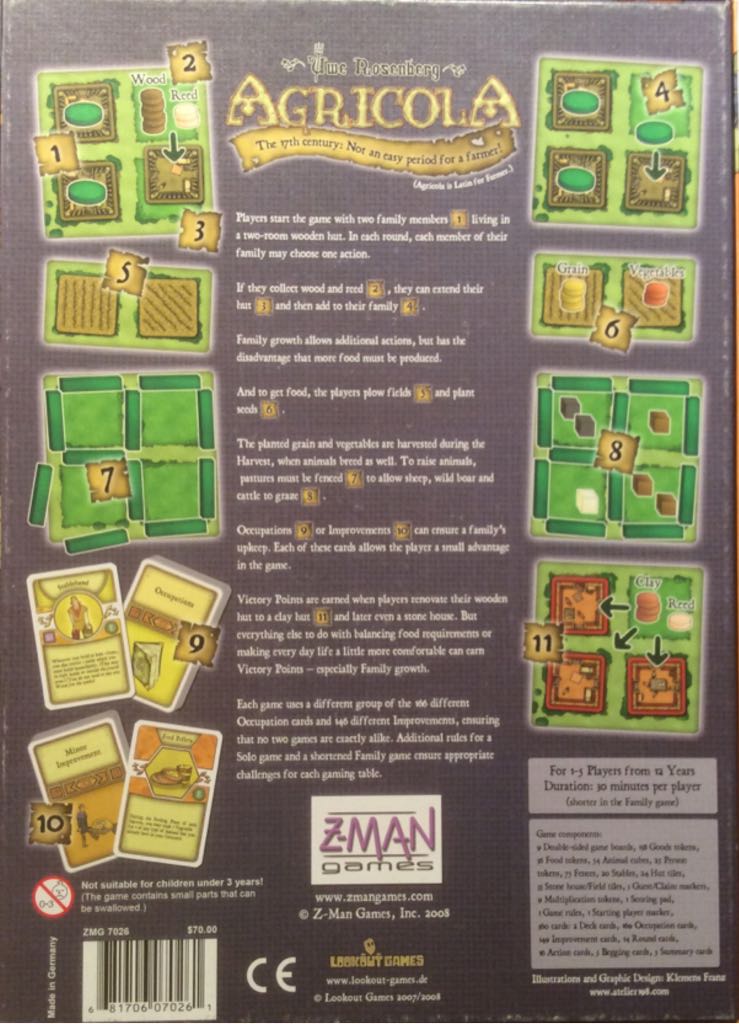 Agricola  (1 - 5) board game collectible [Barcode 681706070261] - Main Image 2