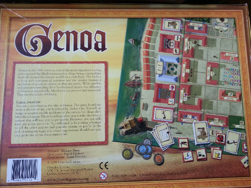 Genoa  (2-5) board game collectible [Barcode 688623200214] - Main Image 2
