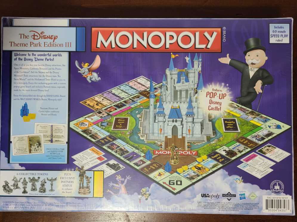 Disney Theme Park 3  (2-6) board game collectible [Barcode 700304043573] - Main Image 2
