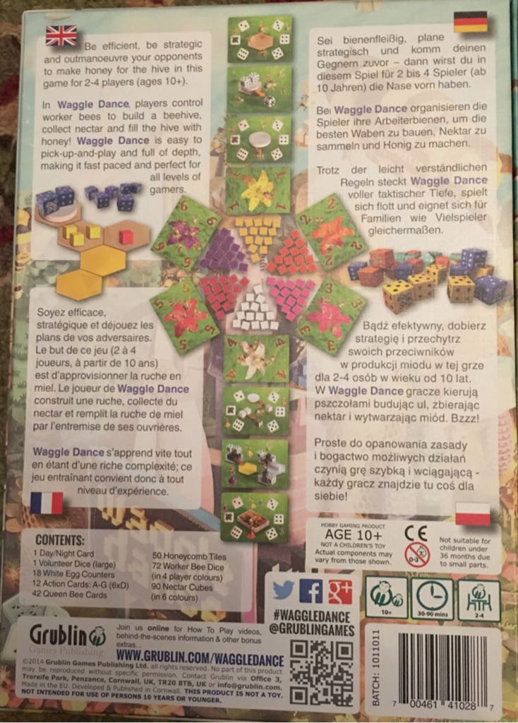 Waggle Dance  (2-4) board game collectible [Barcode 700461410287] - Main Image 2