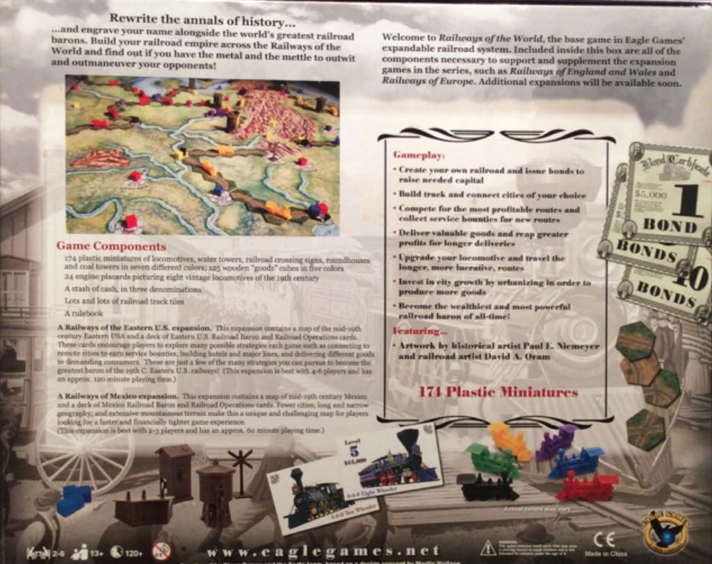 Railways Of The World  (2-6) board game collectible [Barcode 718122622641] - Main Image 2