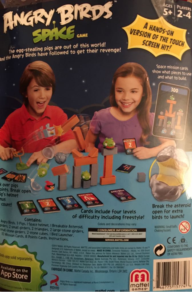 Angry Birds Space  (4) board game collectible [Barcode 746775157746] - Main Image 2