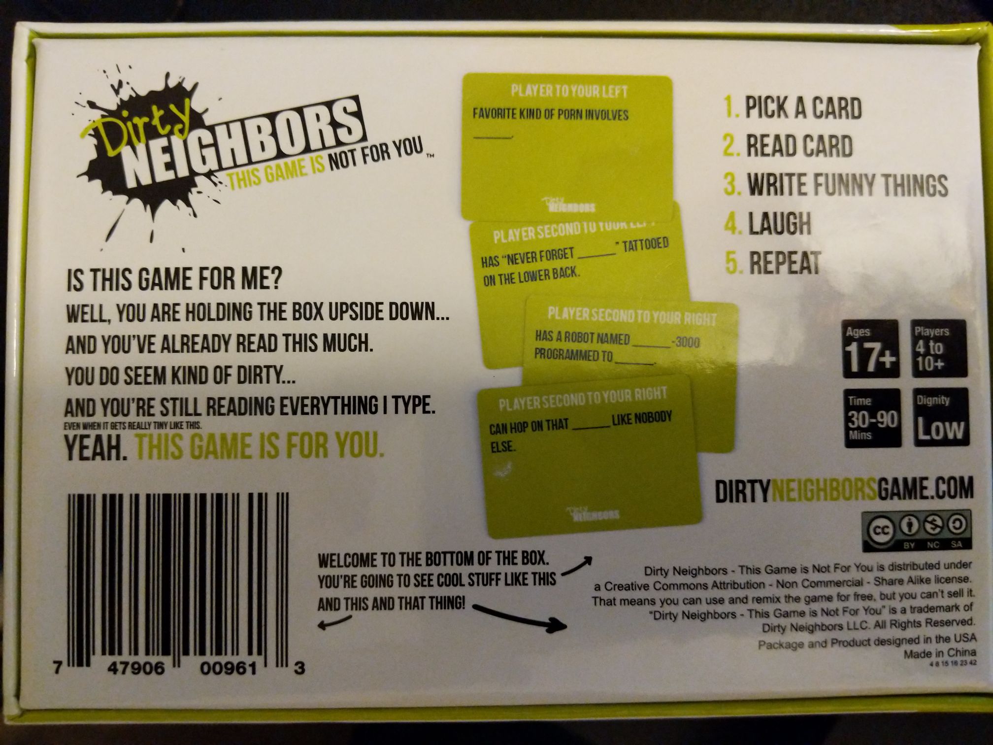 Dirty Neighbors  (4 - 10) board game collectible [Barcode 747906009613] - Main Image 2