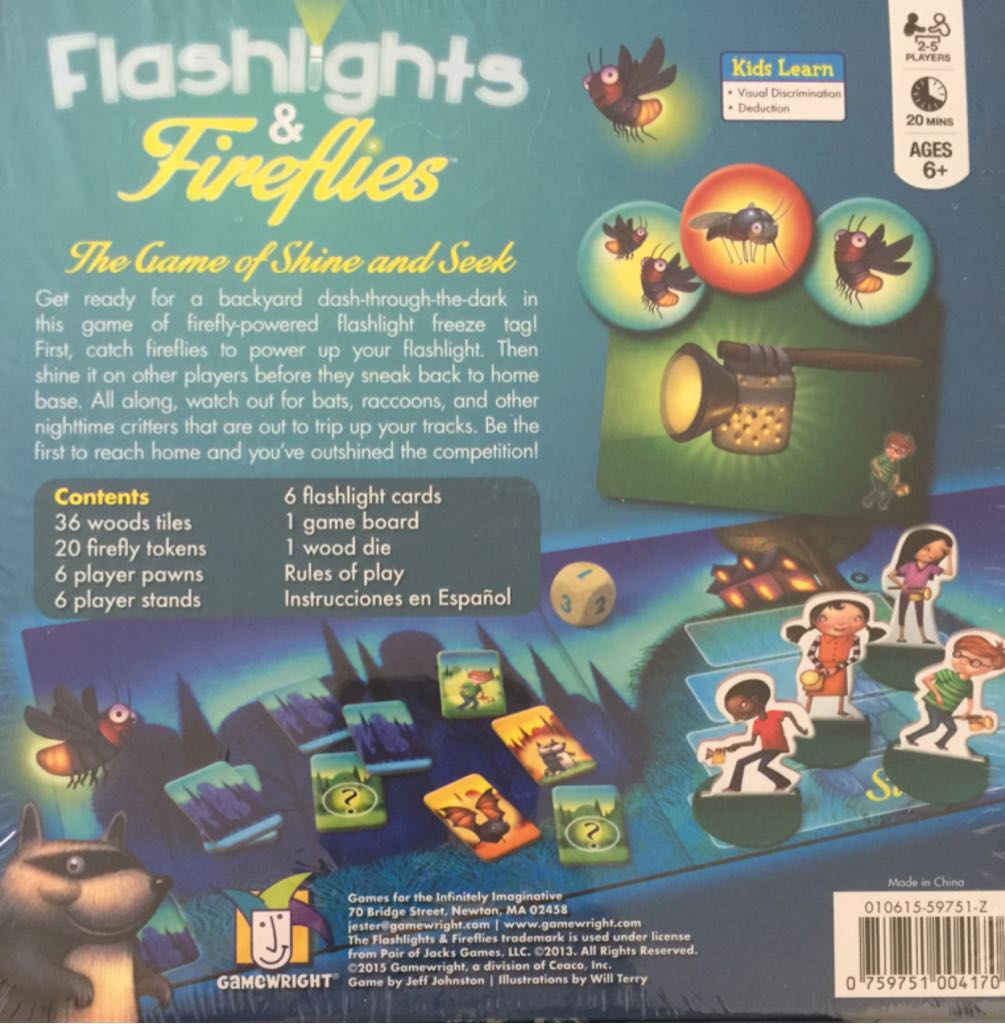 Flashlights & Fireflies  (2 to 5) board game collectible [Barcode 759751004170] - Main Image 2