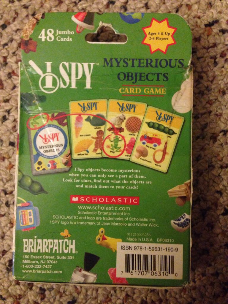 I Spy Mysterious Objects  (2-4) board game collectible [Barcode 761707063100] - Main Image 2