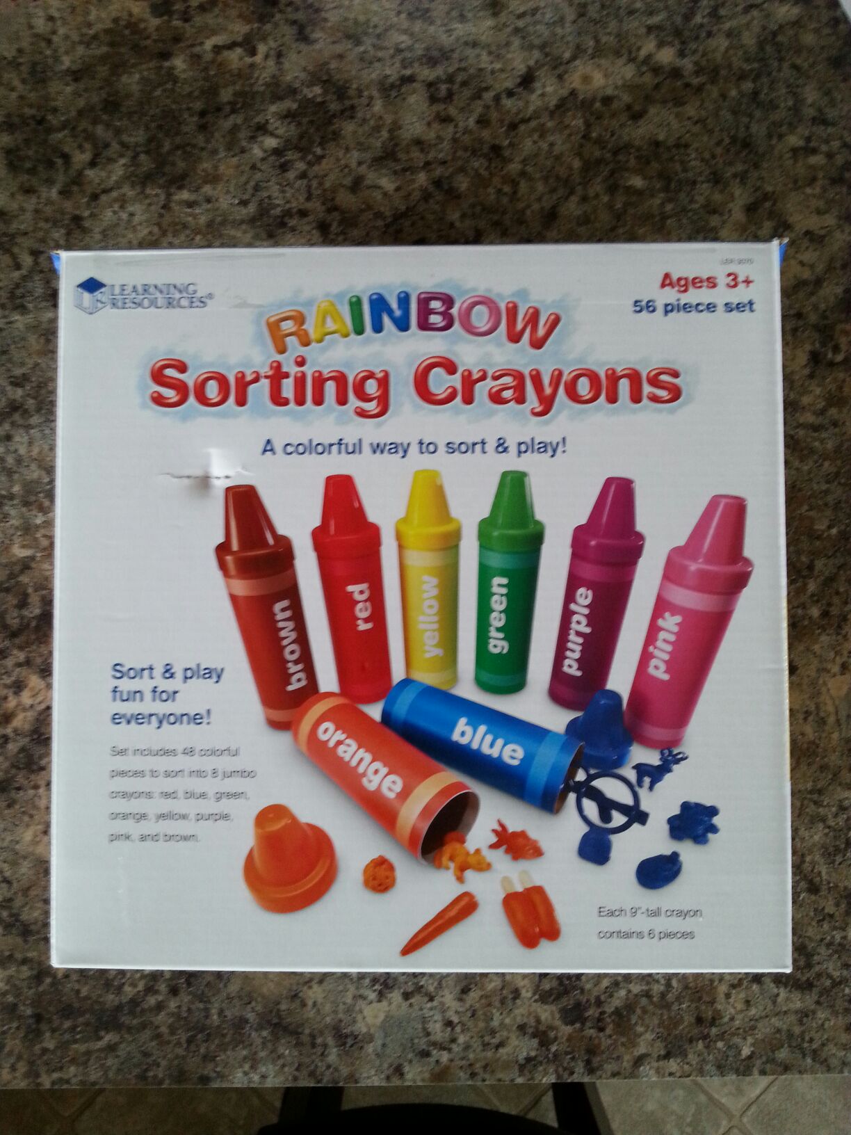 Rainbow Sorting Crayons  (0-9) board game collectible [Barcode 765023030709] - Main Image 2