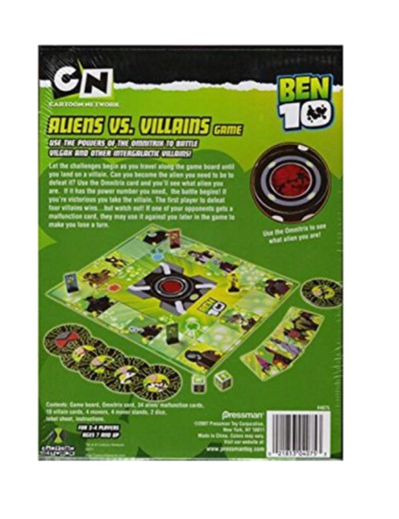 Aliens Vs. Villains Ben 10  (2-4) board game collectible [Barcode 768686778209] - Main Image 2