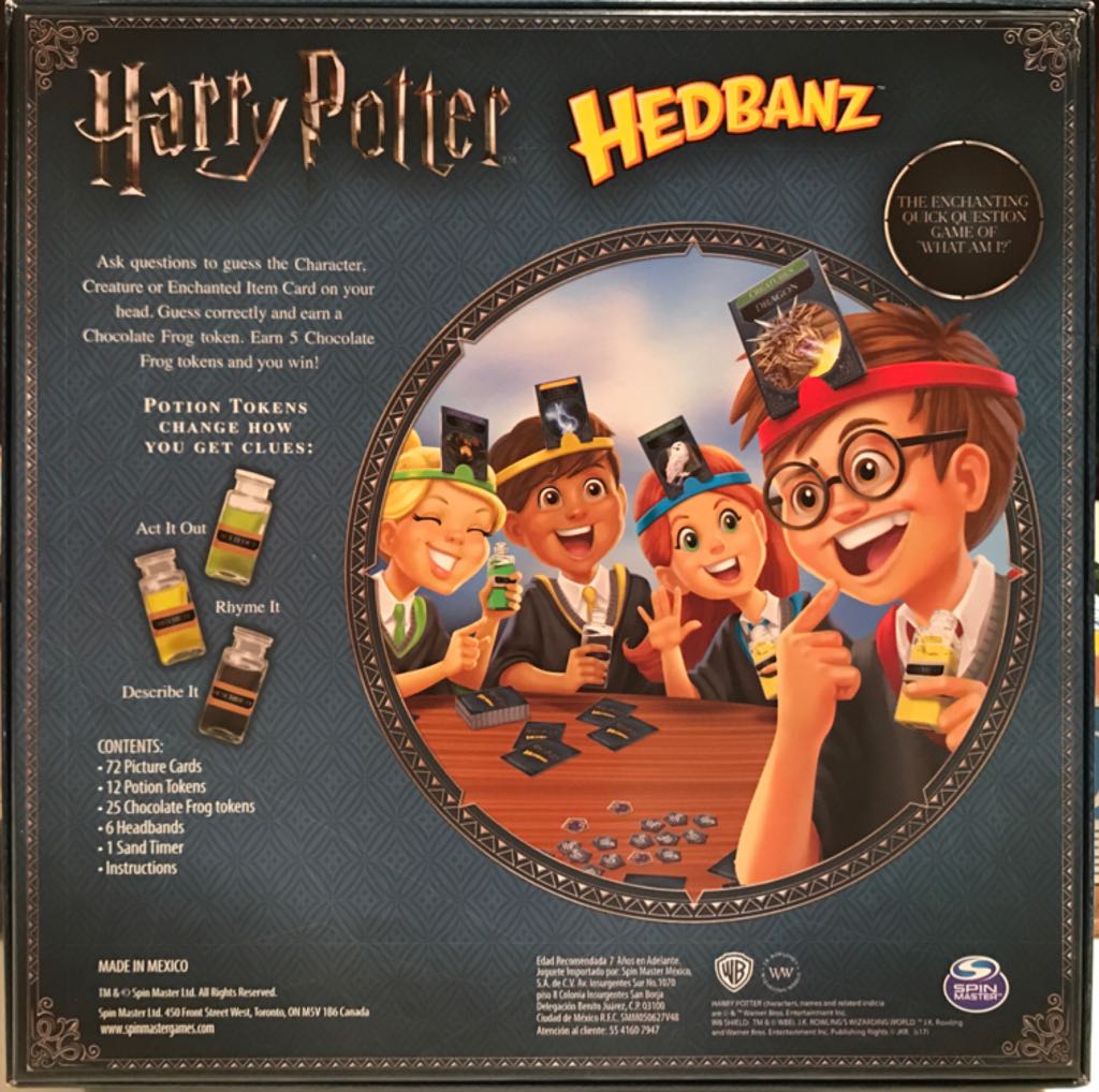Harry Potter Hedbanz  (2-6) board game collectible [Barcode 778988697917] - Main Image 2