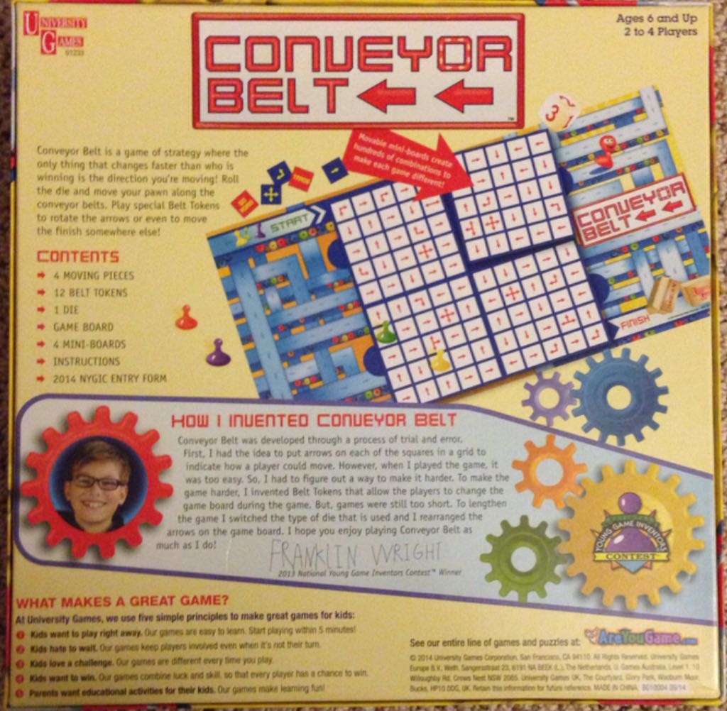 Conveyer Belt  (2-4) board game collectible [Barcode 794764012330] - Main Image 2