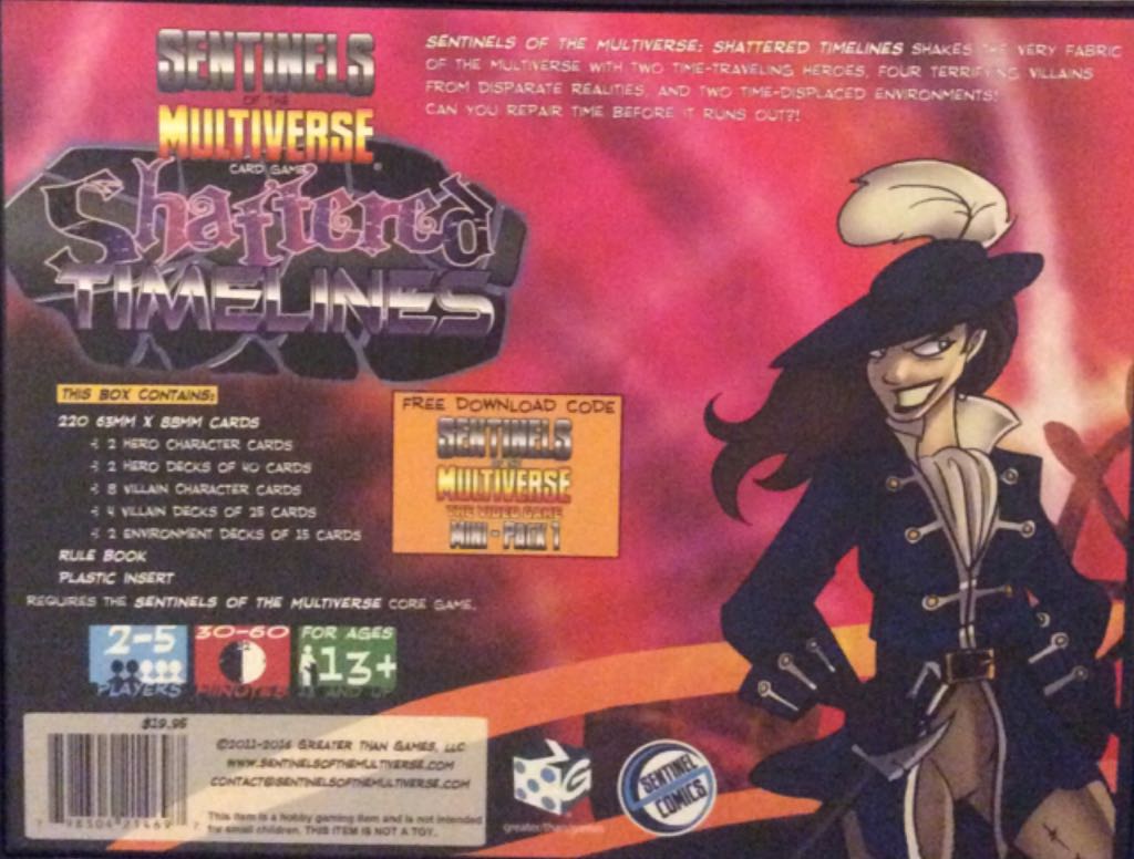 Shattered Timelines  (1-5) board game collectible [Barcode 798304214697] - Main Image 2