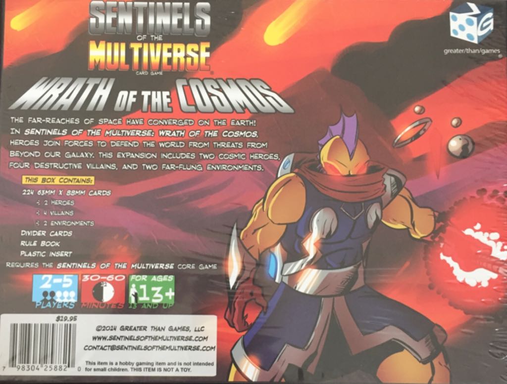 Wrath of the Cosmos  (1-5) board game collectible [Barcode 798304258820] - Main Image 2
