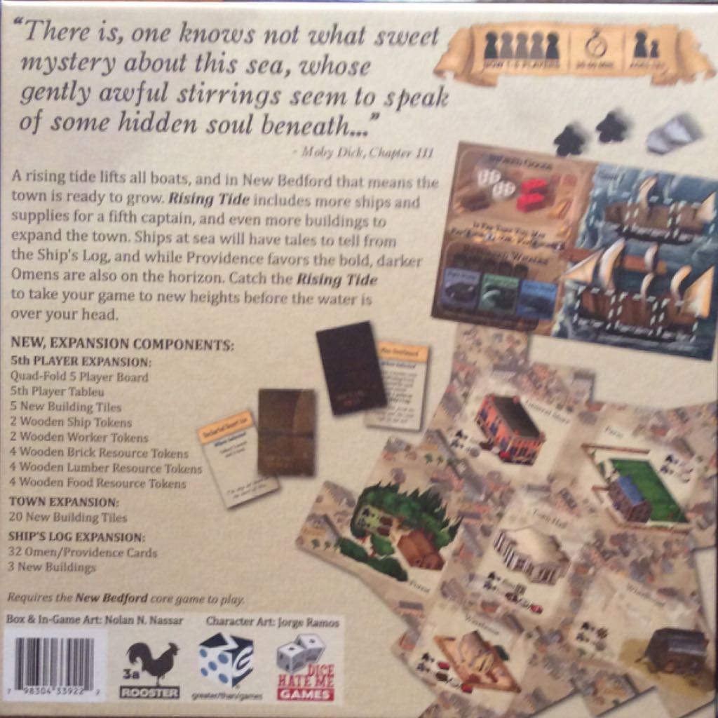 New Bedford - Rising Tide  (1 - 5) board game collectible [Barcode 798304339222] - Main Image 2